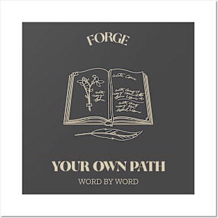 FORGE YOUR OWN PATH WORD BY WORD READING Posters and Art